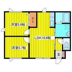 シャーメゾン平岡の物件間取画像